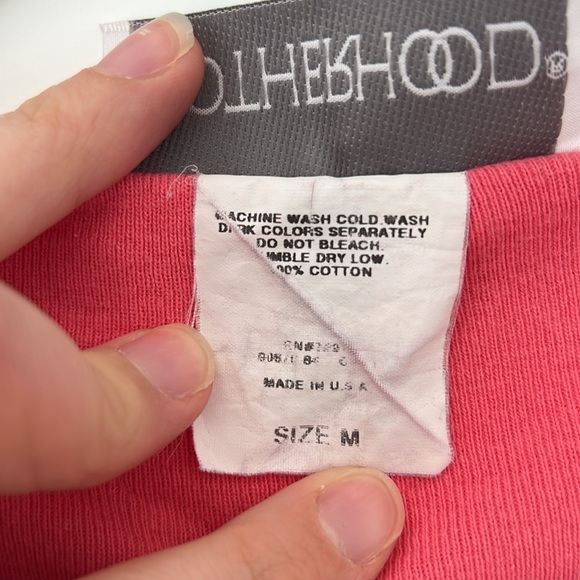 Motherhood Maternity 100% Cotton Coral/Pink T-Shirt Size Medium - Picture 5 of 5